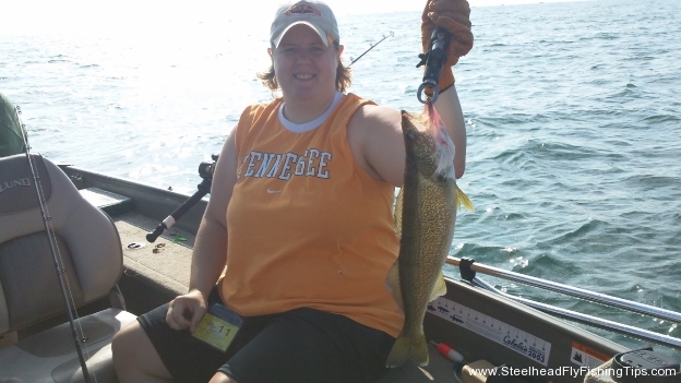 Amy Walleye Fishing 2011